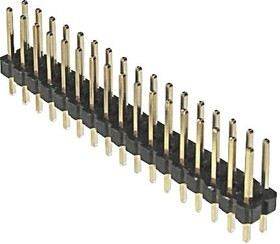 AWL254-DG-G72A, AWL254 Series Straight Through Hole Pin Header, 72 Contact(s), 2.54mm Pitch, 2 Row(s), Unshrouded