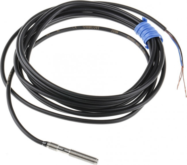 E2E-S04SR8-WC-C1 2M, Inductive Barrel-Style Proximity Sensor, M4 x 0.5, 0.8 mm Detection, NPN Output, 10 30 V dc, IP67 E2E-S04SR8-WC-C1 2M, Inductive Barrel-Style Proximity Sensor, M4 x 0.5, 0.8 mm Detection, NPN Output, 10 30 V dc, IP67