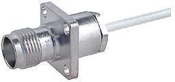 25_TNC-50-3-9/133_NE, RF Connectors / Coaxial Connectors TNC straight flange cable jack(f)