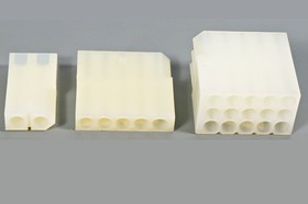 Разъем питания TU вилка, контакты 1x 4, шаг P6.3, монтаж на кабель, TU-1x4M