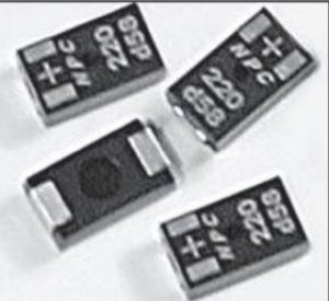 NPC331M2D6YATRF, Cap Aluminum Polymer 330uF 2VDC 20% (7.3 X 4.3 X 1.9mm) SMD 0.006 Ohm 7500mA 2000h