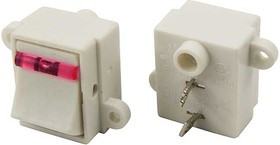 MJ-15 Pink on-off 10A 250VAC, Клавишный переключатель MJ-15, ON-OFF, 10 А, 250 В, розовый