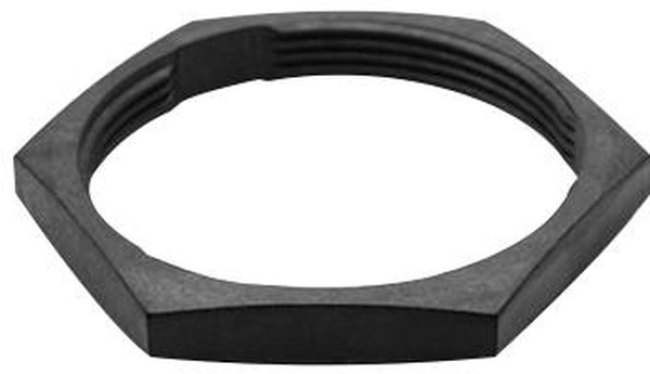 AHDP18-PN01, Black Panel Nut, Shell Size 18 for use with Rear Mounting Housing AHDP18-PN01, Black Panel Nut, Shell Size 18 for use with Rear Mounting Housing