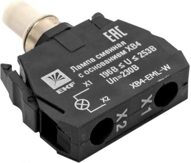 Сменная лампа c основанием XB4 белая, 230В, 10 штук proxima XB4-EML-W Сменная лампа c основанием XB4 белая, 230В, 10 штук proxima XB4-EML-W