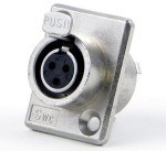 TY4FPC, Conn XLR Connector F 4 POS Solder ST Thru-Hole 4 Terminal 1 Port