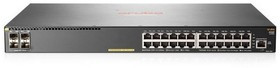 JL255A HPE Коммутатор Aruba 2930F Managed L3 24G PoE+ 370W 4SFP+ Switch
