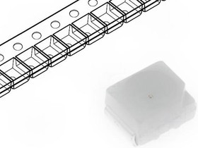 OSYL51B1S, Светодиод SMD 3528 3,5x2,8мм желтый 220мКд 120°
