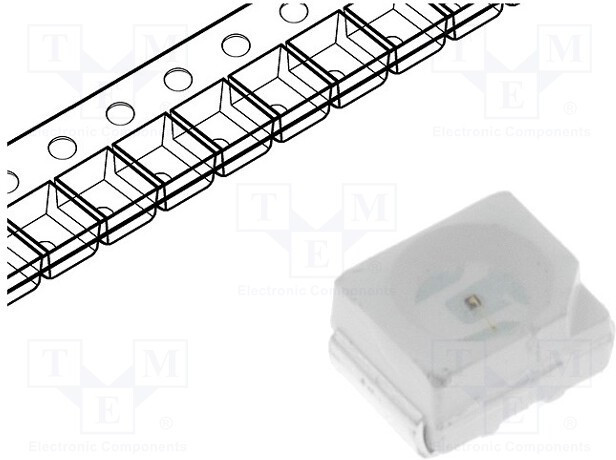 OSYL51B1S, Светодиод SMD 3528 3,5x2,8мм желтый 220мКд 120° OSYL51B1S, Светодиод SMD 3528 3,5x2,8мм желтый 220мКд 120°