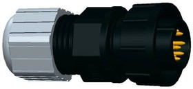 CD-08BFMA-LL7001, Standard Circular Connector MID PANEL LOCK 8P M CONN M PIN