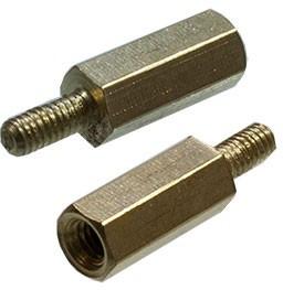 PCHSN-12, Стойка для печатных плат, шестигр., латунь, М3, 12мм