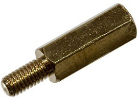 PCHSN-12, Стойка для печатных плат, шестигр., латунь, М3, 12мм