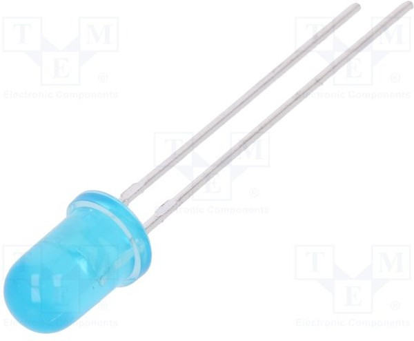 L-7113QBDL-D, LED; 5mm; blue; 600?1000mcd; 20°; Front: convex; 3.3?4V