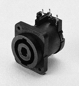 HPCP410RA, Loudspeaker Connectors 4 PIN PANEL CON RECT RA PC