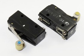 Микропереключатель, размер 50x18 x20, 10А, переключение OFF-(ON), размер концевика L30, ВКМ-07