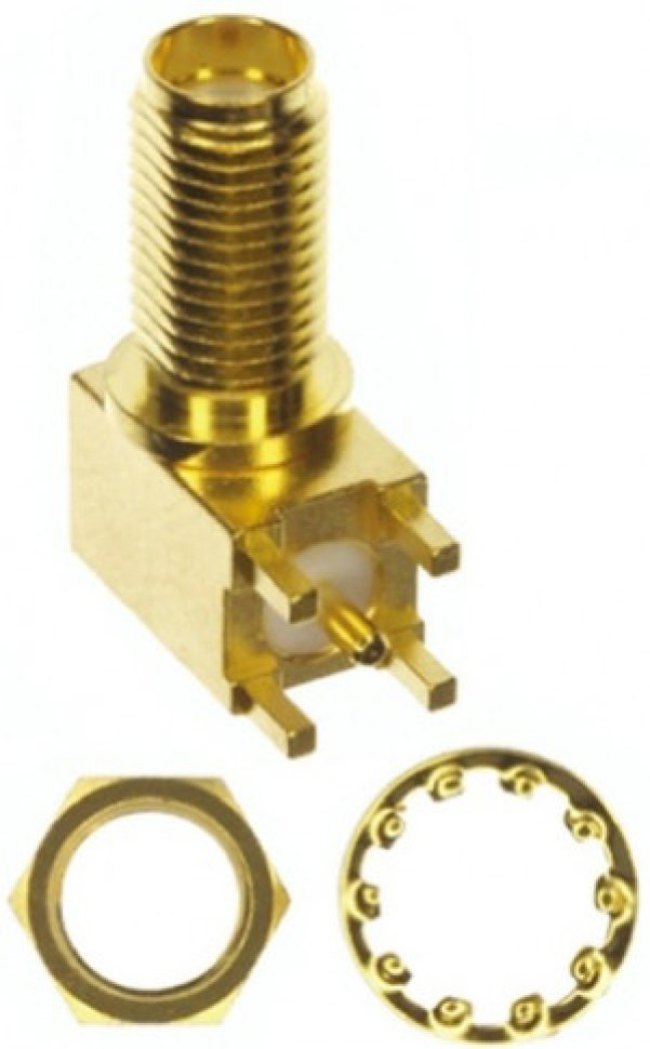 73251-2207, RF Connectors / Coaxial Connectors SMA JACK RA PCB