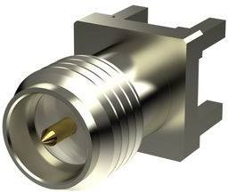 PCB.SMAFRPRA.NI, RF Connector, RP-SMA, Brass, Socket, Right Angle, 50Ohm, Soldering