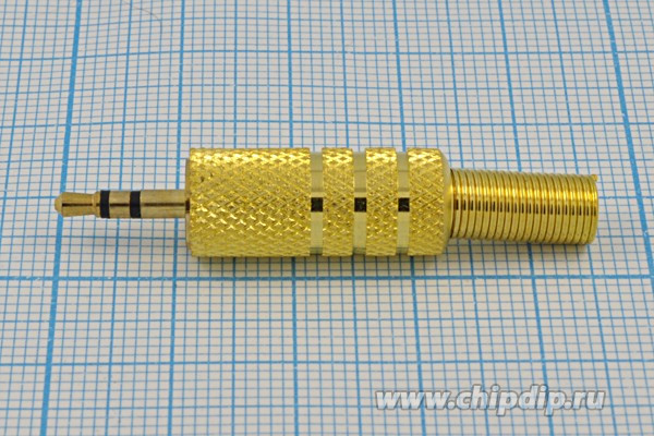 Штекер Audio Jack стерео 2.5мм на кабель; №10163 штек 2,5стерео\3C[Au]\каб \пруж хвост\\