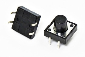 Тактовая кнопка, 12x12x 9.0, алгоритм работы NO, контакты 4PF, TS-2201