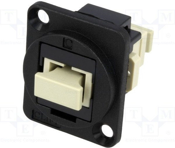 CP30216, Оптоволоконный адаптер, CSK Hole, SC Simplex, SC Simplex, Straight Panel Adapter, FT