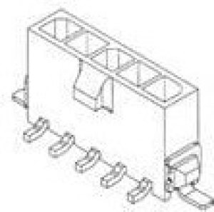 2-1445053-4, Pin &amp; Socket Connectors HDR VERT 4 POS TIN SINGLE ROW