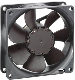 8414NH, 8400 N Series Axial Fan, 24 V dc, DC Operation, 79m³/h, 2.4W, 100mA Max, IP20, 80 x 80 x 25mm