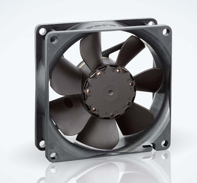 8414NH, 8400 N Series Axial Fan, 24 V dc, DC Operation, 79m³/h, 2.4W, 100mA Max, IP20, 80 x 80 x 25mm
