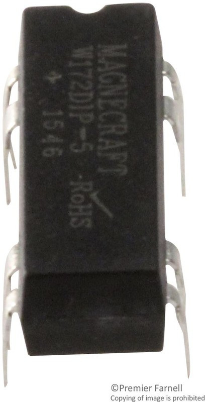 W172DIP-5, RELAY, REED, SPDT, 100V, 0.25A, THT