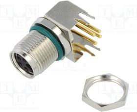 M8AS-04PFFR-SF8001, Разъем Кабеля, 4-полюсное, M8, гнездо, M Series, M8, Female, 4 Positions, Гнездо M8AS-04PFFR-SF8001, Разъем Кабеля, 4-полюсное, M8, гнездо, M Series, M8, Female, 4 Positions, Гнездо