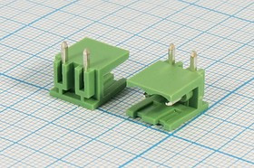 Клеммник наборный, контакты 2P5, на плату угловой, 2EDGR5,08-02P-14-0