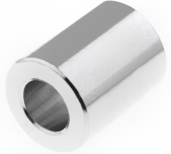 DR315/2.6X4, Дистанцирующая стойка, латунь, 4мм, никель, цилиндрическая