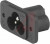 6160.0001, AC Power Entry Modules 2561 C6 Inlet w/ Solid Pins