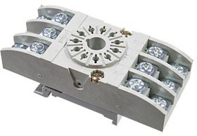 GZU11-01, Цоколь к реле R15 3 перекл. контакта на рейку DIN35