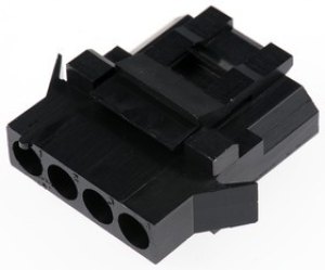 TST04RA00 / 192990-0380, Trident Female Connector Housing, 5.08mm Pitch, 4 Way, 1 Row TST04RA00 / 192990-0380, Trident Female Connector Housing, 5.08mm Pitch, 4 Way, 1 Row