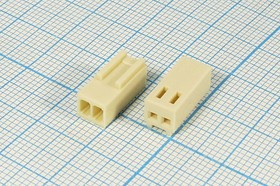 Разъем питания HU розетка , контакты 1x 2, шаг P2.54, монтаж на кабель, HU-02