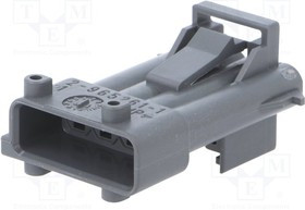 2-965261-1, Корпус Автомобильного Разъема, Timer, Штекер, 4 вывод(-ов), AMP Timer Series Automotive Contacts