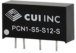 PCN1-S24-D12-S, Isolated DC/DC Converters 21.6-26.4Vin +/-12V +/-42mA 1W Iso SIP