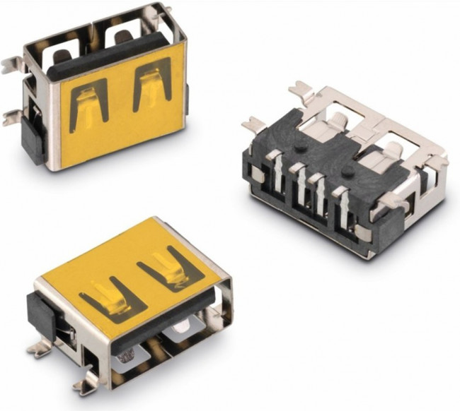 629104190121, USB Connectors WR-COM USB Type A THT Hztl Short