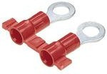 PV18-14RB-3K, Ring Tongue Terminal 18-22AWG Copper Red 26.9mm Tin T/R