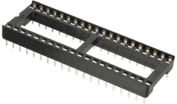 1-2199299-5, Conn DIP Socket Strip SKT 40 POS 2.54mm Solder ST Thru-Hole Tube 1-2199299-5, Conn DIP Socket Strip SKT 40 POS 2.54mm Solder ST Thru-Hole Tube