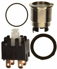 1241.6821.1120000, Pushbutton Switches Latch 12A 250VAC 19MM ST SF