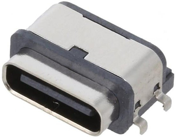 USB4715-GF-A, USB SEALED CONN, RECEPTACLE, 6POS, SMT