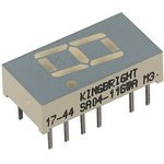 SA04-11GWA, Индикатор 10.16мм, 7х1 зеленый ОА, 12мКд (OBSOLETE)