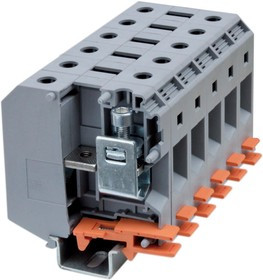 Клемма проходная винтовой зажим 2 точки подключения 50кв.мм сер. DKC KRUH-50