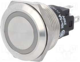 82-6151.1154, Переключатель: антивандальный, Пол: 2, SPDT, 3A/240ВAC, 3A/240ВDC