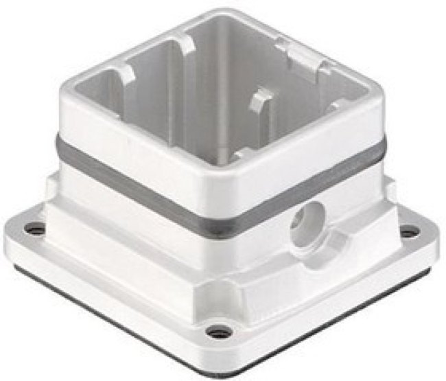 11200030300, Heavy Duty Power Connectors Han-Yellock 10 bulk head mount housing 11200030300, Heavy Duty Power Connectors Han-Yellock 10 bulk head mount housing