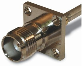 122419, RF Connectors / Coaxial Connectors TNC 4 HOLE FLANGE JACK 0.141
