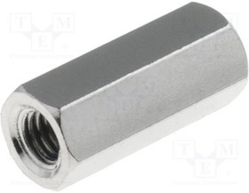 TFF-M3X12/DR113, Дистанцирующая стойка с резьбой, Внутр.резьба M3, 12мм, латунь