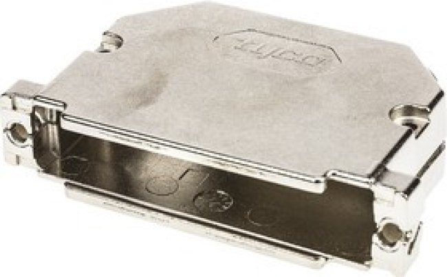 1534811-1, Корпус D Sub, два ввода, Серия AMPLIMITE, DC, 45°, Корпус из Стали