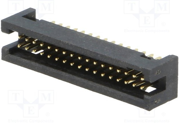 DS1031-15-34V8B, Гнездо, IDC, "папа", PIN 34, прямой, 1,27мм, THT, gold flash