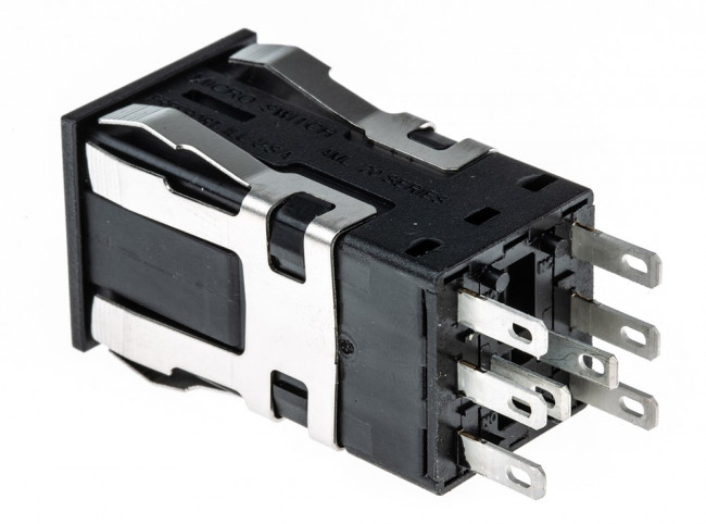 AML21CBA2AC, Pushbutton Switches 1Incandscnt Lmp DPDT SQ Momentry Actn